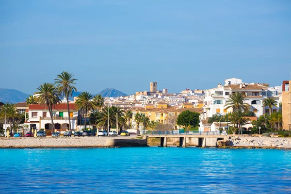 Javea Śródziemnego panoramę Morza Śródziemnego Hiszpania — Zdjęcie stockowe