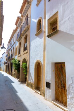 Javea xabia eski şehrin sokakları alicante İspanya