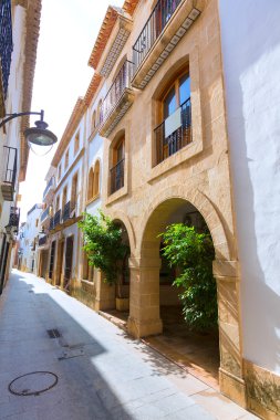 Javea xabia eski şehrin sokakları alicante İspanya