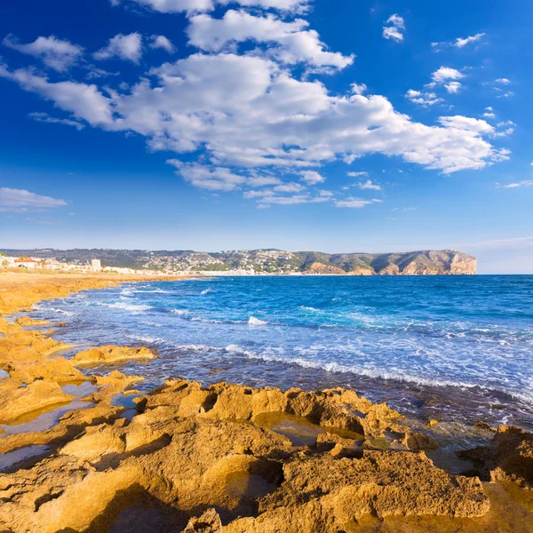 Javea xabia muntanyar beach tosca taş alicante — Stok fotoğraf