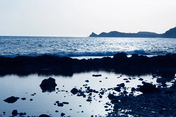 Javea Xabia Praia de Muntanyar Pedra de Tosca Alicante — Fotografia de Stock