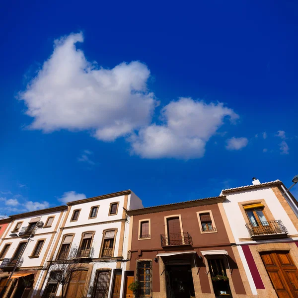 Javea xabia gamla staden gator i alicante Spanien — Stockfoto