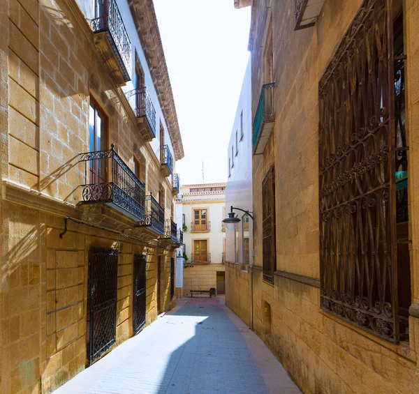 Javea xabia régi város utcák, alicante, Spanyolország — Stock Fotó