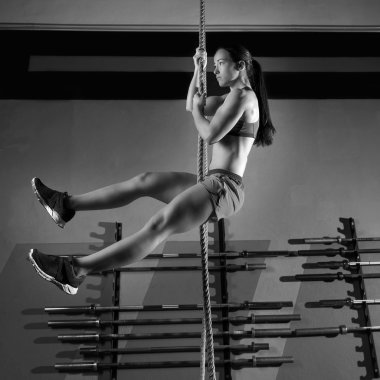 halat tırmanmaya egzersiz egzersiz spor salonunda