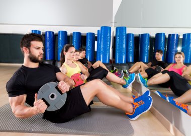 Karın plaka eğitim çekirdek grup vasıl jimnastik salonu