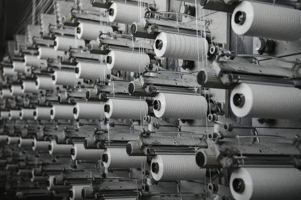 Máquinas Tejer Las Fábricas Producción Textiles —  Fotos de Stock