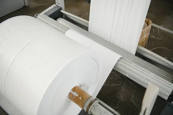 Υφαντικές Μηχανές Των Εργοστασίων Παραγωγή Κλωστοϋφαντουργικών Προϊόντων — Φωτογραφία Αρχείου