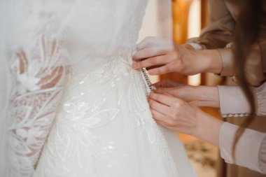 Gelinlik elbisesi. Günaydın gelin.