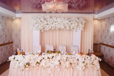 Muhteşem düğün partisi için lüks bir yer.