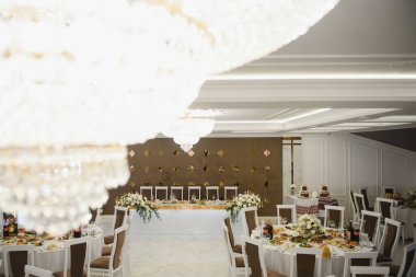 Muhteşem düğün partisi için lüks bir yer.