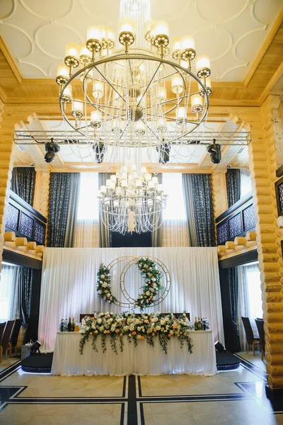 Decoration Restaurant Wedding Banquet — Stock Photo, Image