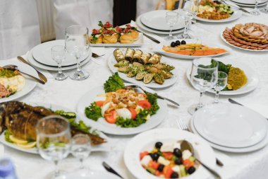 Muhteşem düğün partisi için lüks bir yer.