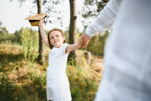 Far Och Dotter Naturen — Stockfoto