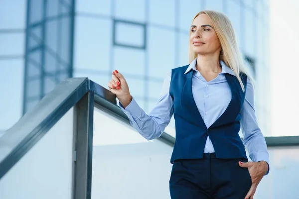 Business Women Style. Woman Going To Work. Portrait Of Beautiful Female In Stylish Office