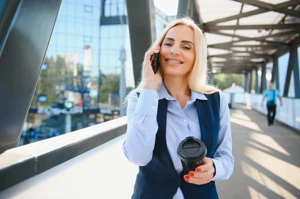 Business Women Style. Woman Going To Work. Portrait Of Beautiful Female In Stylish Office