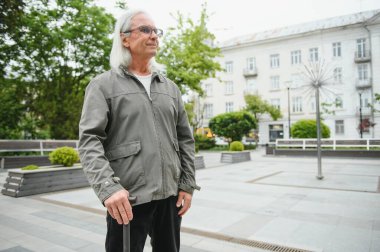 büyük adam parkta iyi zaman var.