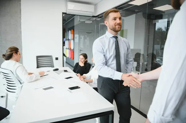 Business training in modern offices.