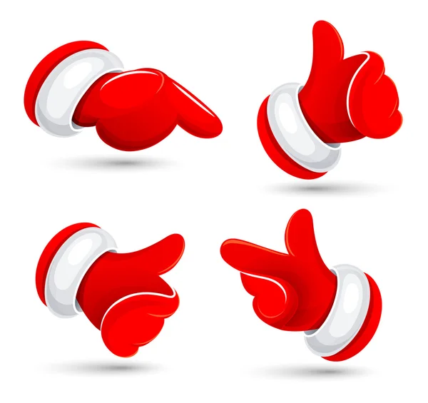 Santa's hands — Stock Vector