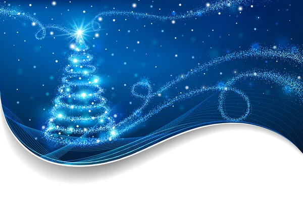 El árbol mágico de Navidad — Vector de stock