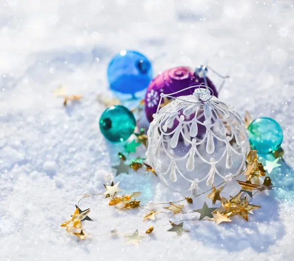 Christmas colored balls — Stock Photo, Image