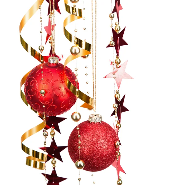 Kerstballen en decoraties — Stockfoto