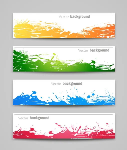 Ensemble de milieux colorés — Image vectorielle