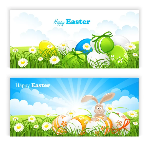 Easter banners — Stock Vector