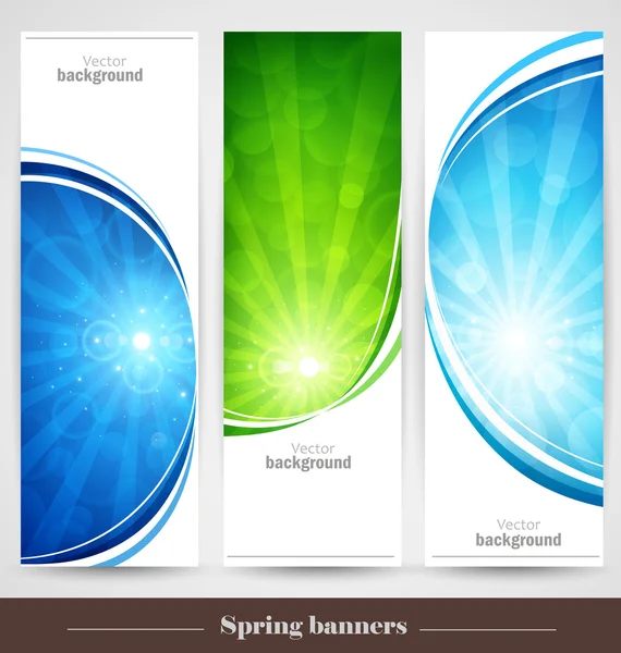 Spring banners — Stock Vector