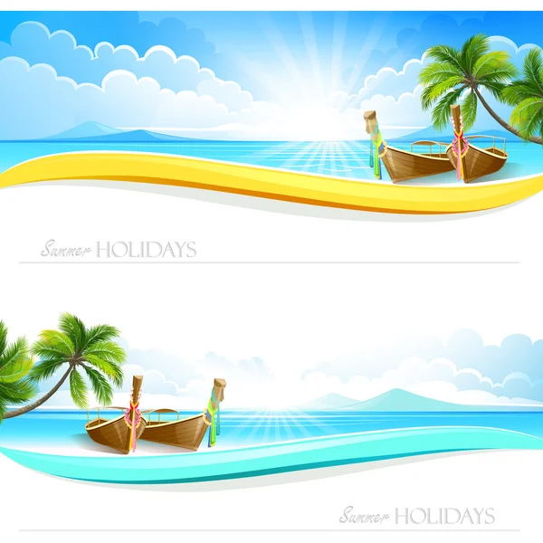 Fondos de Paradise Island — Vector de stock