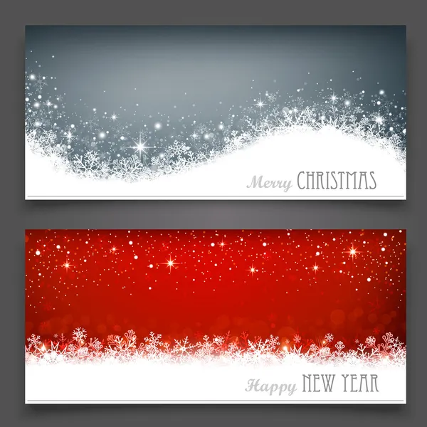 Kerstmis banners — Stockvector