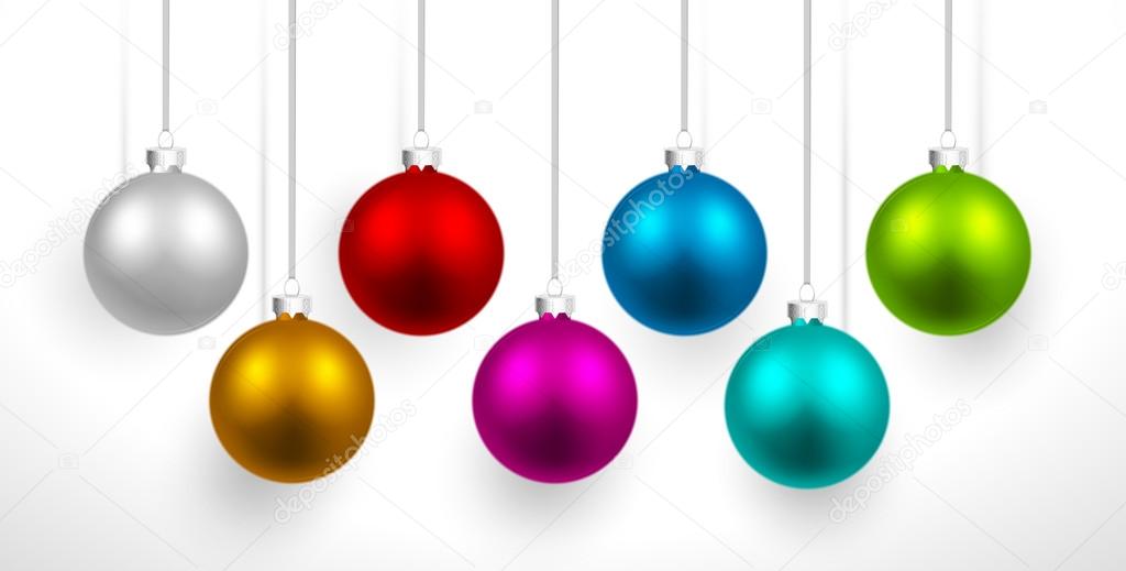 Christmas colored balls