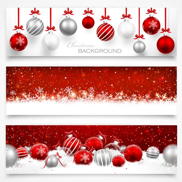 Coleção de banners de Natal — Vetor de Stock