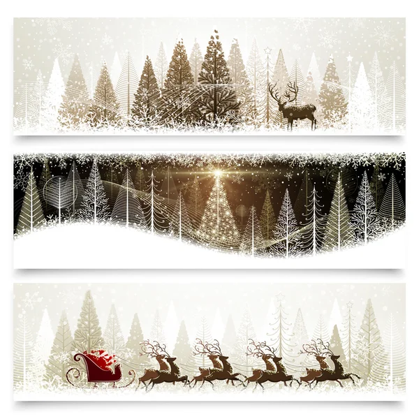 Christmas banners — Stock Vector