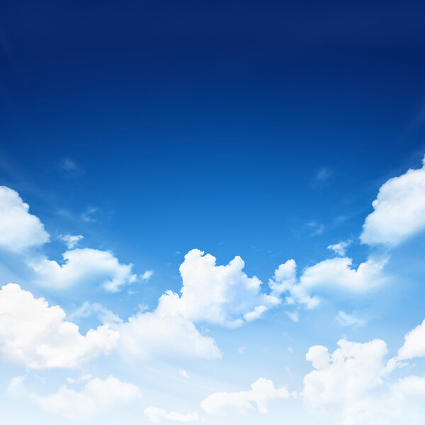 Blue sky with clouds