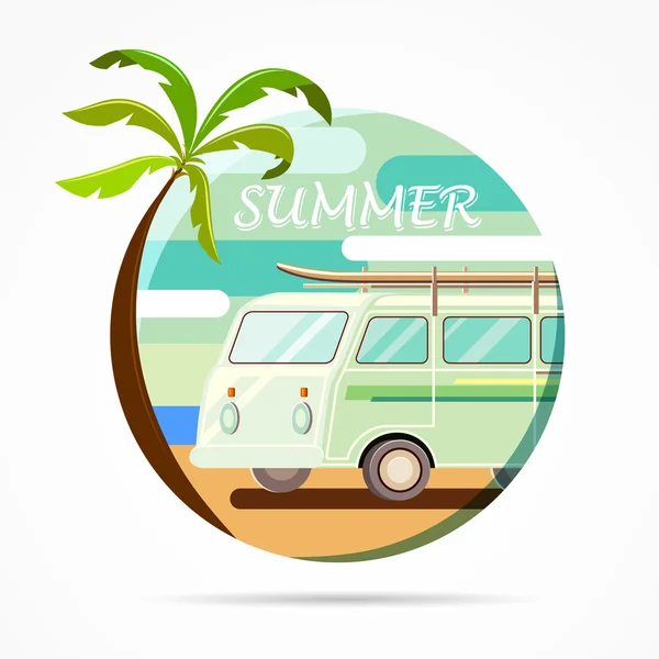 Summer vacation — Stock Vector