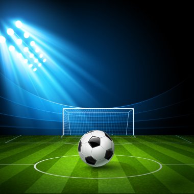 Futbol arena Stadyumu futbol topu ile