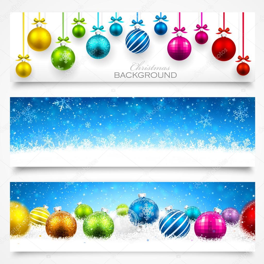 Collection of Christmas banners