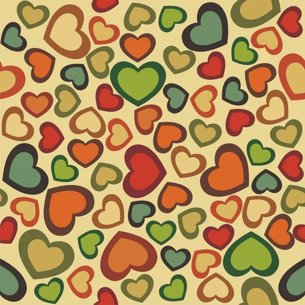 Seamless hearts — Stock Vector