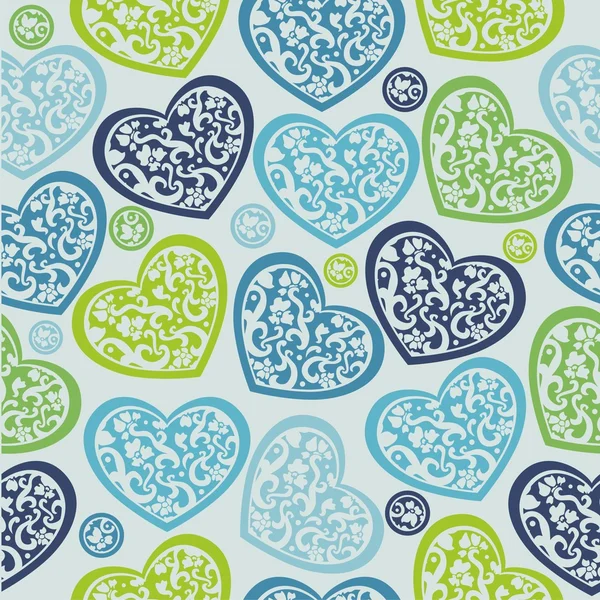 Seamless hearts — Stock Vector