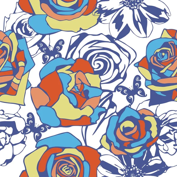 Floral vector textuur — Stockvector