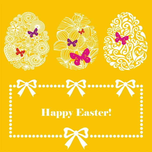 Easter greeting postcard — Stock Vector