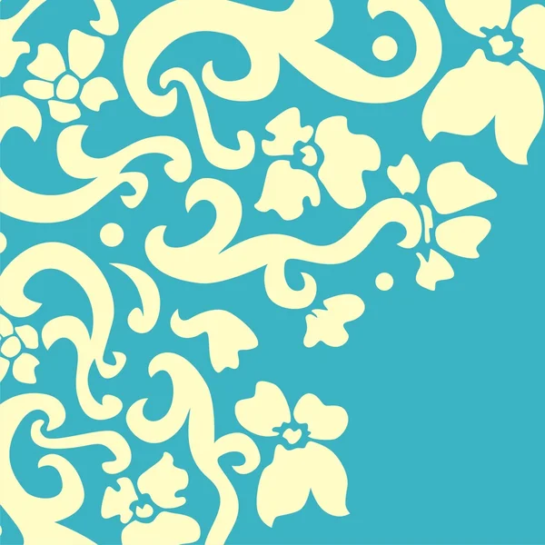 Floral vector briefkaart — Stockvector