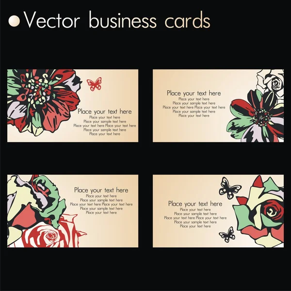 Vector business card — Stock Vector