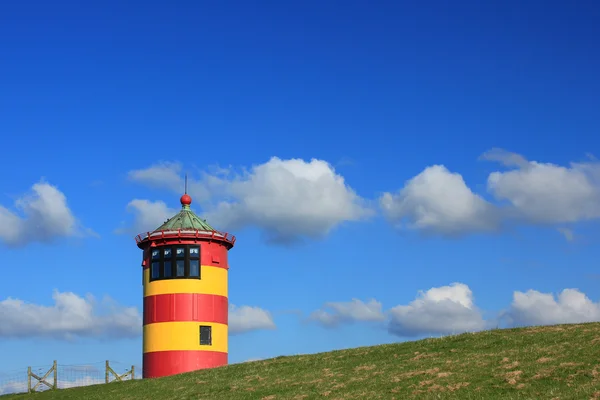 Fyrtornet Pilsum, Nordsjön, Tyskland — Stockfoto