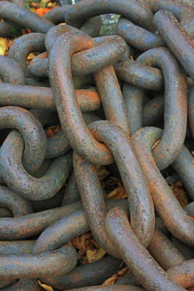 Železná kotva řetěz — Stock fotografie
