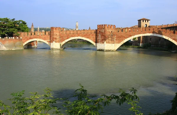 Ponte scaligero, verona, İtalya — Stok fotoğraf