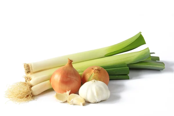 Different types of onions — Stock Photo, Image