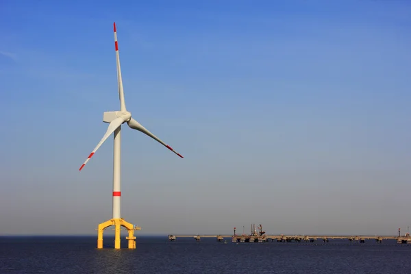 Açıklar Rüzgâr Enerji Santrali — Stok fotoğraf