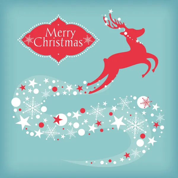Geyikli Noel kartı