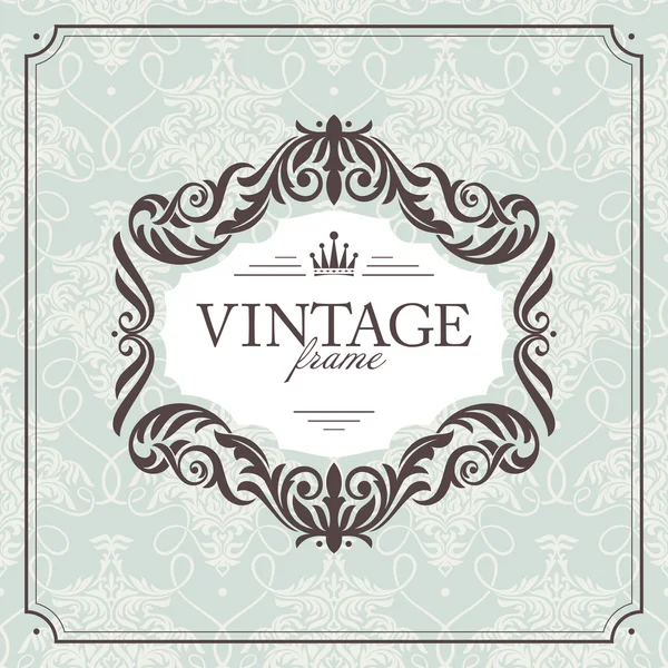 Cadre vintage abstrait — Image vectorielle